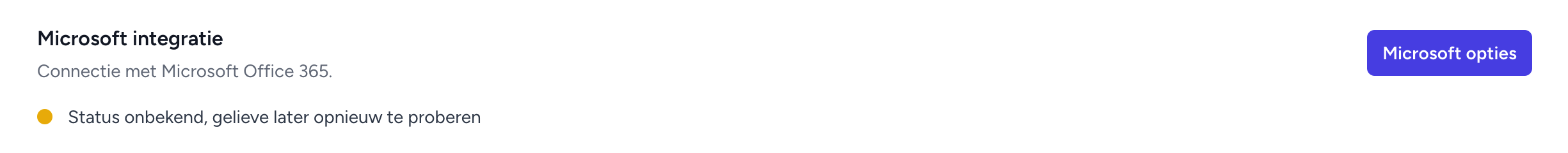 Foutblok onder de Teamleader status