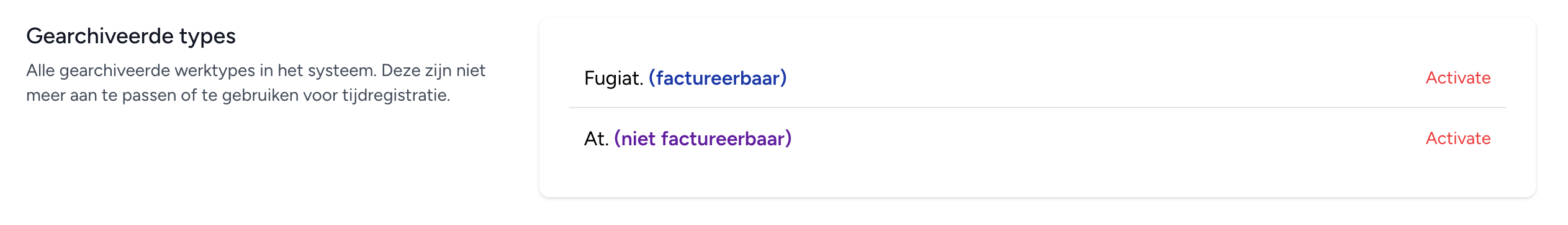Gearchiveerde werktypes herstellen